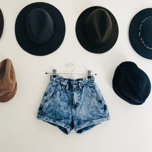 High Waisted Denim Shorts